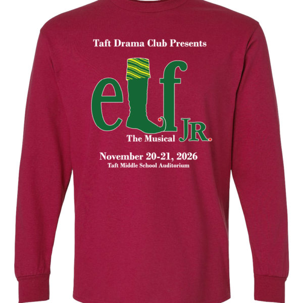 Elf Long Shirt Taft Drama Club Elf Long Sleeve Tee